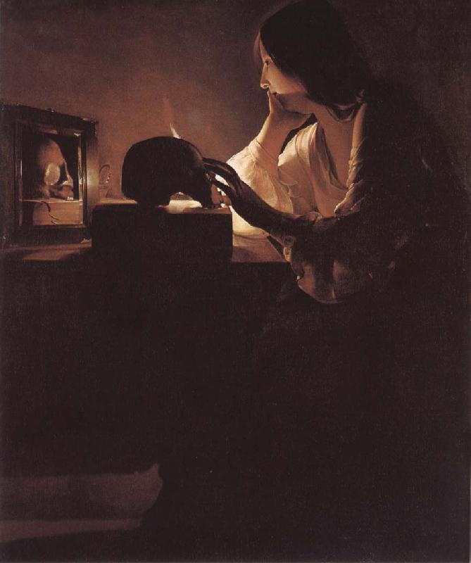 Georges de La Tour The botfardiga Maria Magdalena oil painting picture
